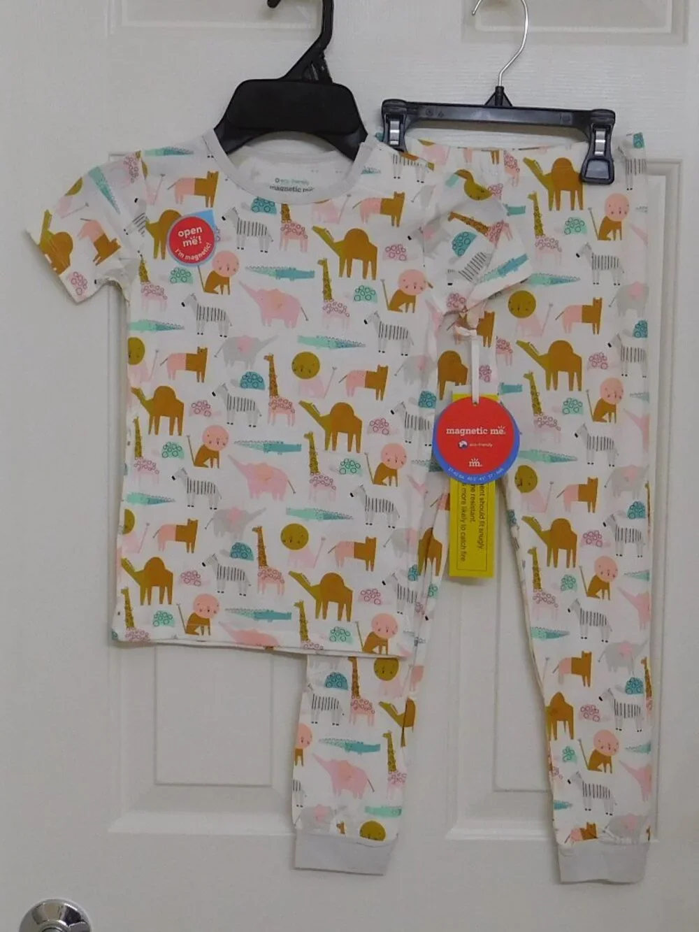 NWT 2pc Magnetic Me Animal Safari Top & Pants Pajamas sz 5
